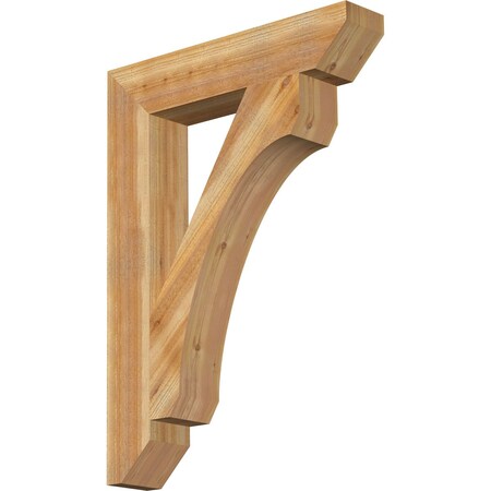 Ekena Millwork Legacy Slat Rough Sawn Bracket, Western Red Cedar, 6"W x 32"D x 44"H BKT06X32X44LEC06RWR